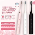 Fairywill Sonic Electric Toothbrush Usb Rechargeable With Heads 5 Modes. Fixed Price $13.90.