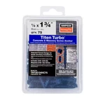 Titen Turbo 1/4 In. 1-3/4 Hex-head Concrete And Masonry Screw, Blue (75-PI. Fixed Price $31.77.