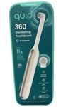 Quip 360 Oscillating Toothbrush Rechargeable W/ Traveling Case White Silver. Fixed Price $21.90.