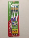 New 3 Pack Colgate Classic Clean Soft Toothbrush. Fixed Price $6.50.