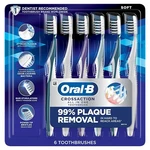 Oral-b Crossaction All In One Soft Toothbrushes Deep Plaque Removal 6 Count. Fixed Price $20.99.
