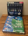 Oral-b Crossaction Pro-advanced Toothbrushes 8-PACK Soft & Crest Complete 5-PACK. Fixed Price $49.99.