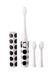 Sonicety Electric Toothbrush HI-923 Black Polka Dot (2 Free Extra Heads). Fixed Price $12.97.