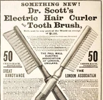 Dr Scott Electric Curler Toothbrush 1885 Advertisement Victorian Beauty DWLL2. Fixed Price $14.99.