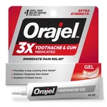 Orajel 3X For Toothache & Gum Pain: Maximum Gel 0.42 Ounce (pack Of 1), White. Fixed Price $9.96.