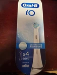 New Oral-b Io Ultimate Clean Replacement Brush Heads, White, 4 Count. Fixed Price $34.20.