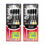 Colgate Slim Soft Charcoal Toothbrush (buy Get Free) - 4 Pcs (pack 2). Fixed Price $15.20.