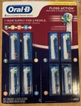 Oral Floss Action Refill Toothbrush Heads Replacement Pack Of 8. Fixed Price $20.00.