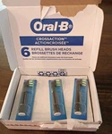 Oral-b Crossaction Electric Toothbrush Replacement Heads, 6 Count, Black. Fixed Price $16.98.