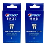 (2) Crest Braces Care Threader Floss 30 Single-use Packets Per Box New. Fixed Price $73.95.