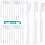 400 Pack Individually Wrapped Disposable Toothbrush Bulk Hard Bristle Adult Manu. Fixed Price $67.73.