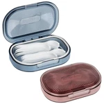 Adorila 2-PACK Travel Cotton Swab Case With Removable 4-WAY Pink, Blue. Fixed Price $19.45.