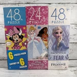 Cardinal Disney Multiple Puzzle Pack Frozen Princess Minnie New. Fixed Price $12.59.