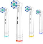 Replacement Heads Fit For Oral Electric Toothbrushes, 4PCS, Soft Ul. Fixed Price $16.99.