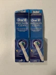 New Lot Of 2 Oral-b Precision Clean Electric Toothbrush Heads White. Fixed Price $12.59.
