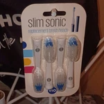Violife Slim Sonic Toothbrush Replacement Heads 4 Pack White/blue. Fixed Price $18.99.