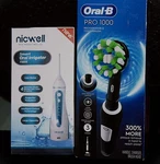 Oral Pro 1000 Rechargeable Electric Toothbrush &nicwell Water Dental Floss New. Fixed Price $99.95.