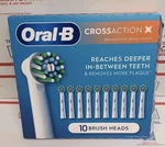 New Oral Replacement Brush Heads Crossaction 10 Pack (open Box). Fixed Price $26.99.