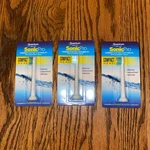 3 Quantum Pro Electric Toothbrush Sonicare Replacement Heads. Fixed Price $18.00.
