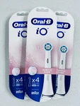 New Oral-b Io Replacement Brush Heads Gentle Care White Pack Of (4) Sealed X 3. Fixed Price $39.99.