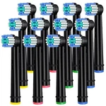 Artcesar Replacement Count (pack Of 12), Black Toothbrush Heads. Fixed Price $14.76.