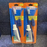 2 X Dr. Fresh Dental Travel Kit 3-IN-1 Toothbrush, Cap & Toothpaste. Fixed Price $9.88.