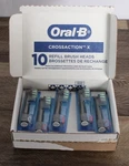 Oral-b Cross Action Replacement Electric Toothbrush Heads, 10-COUNT Black. Fixed Price $29.99.