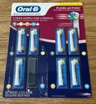 Oral-b Floss Action Replacement Brush Heads Bacterial Protection 7 Count EB25. Fixed Price $26.99.