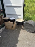 12 13 Toms. 16 Floor Tom. Flats Style Shallow Case. Ideal For Busking.. Fixed Price $187.85.