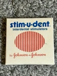 Vintage Stim-u-dent Interdental Stimulators Johnson & Stimudent Teeth. Fixed Price $6.99.