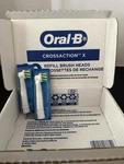 Oral-b Crossaction X Rotating Toothbrush Replacement Heads White 2 Ct.. Fixed Price $9.00.
