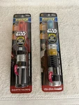 2 Disney Star Wars Light Sound Firefly Toothbrush Soft Darth Vader Obi-wan. Fixed Price $14.99.