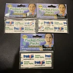 Rare Discontinued! 3 X Fresh & Go Pocket Floss Packs 10 Single Use Each Mint New. Fixed Price $24.99.
