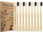 Nuduko 10 Pack Bamboo Toothbrushes Eco-friendly Natural Wooden T.... Fixed Price $12.09.