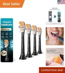 Philips Sonicare A3 All-in-one Electric Toothbrush Heads Black 4 Pack Replace.... Fixed Price $110.66.