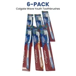 6-PACK: Colgate Wave Youth Toothbrushes, Ultra Compact Head, Ages 8+ Years, Soft. Fixed Price $15.98.