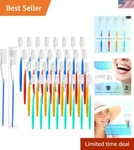 Family Size Disposable Toothbrush Set - 100 Individually Wrapped Travel Brushes. Fixed Price $21.59.