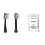 Full Size Heads With Covers For Toothbrush, Black, Pack Of 2 & Whitening. Fixed Price $54.97.