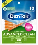 Dentek Easy Brush Advanced Clean Interdental 10 Count (pack Of 1). Fixed Price $6.99.
