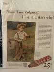 Colgate Ribbon Dental Cream Advertisement 1932 Boarded And Wrapped. Fixed Price $21.60.