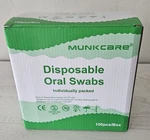 Munkcare Disposable Oral Swabs Individually Wrapped Sponge Tooth Cleaning. Fixed Price $14.99.