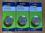 Ezy Dose Round Three Compartment Pill Container Fashion Design Case LOT=3. Fixed Price $5.00.