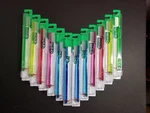 12 X Butler Gum 411 Classic Full Size (4 Rows) Straight Toothbrush W/rubber Pick. Fixed Price $27.45.