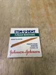 Vtg Johnson & Stim-u-dent Plaque Removers 25 Picks Mint Flavor 1989 Nos. Fixed Price $49.99.