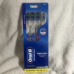 Oral-b Soft Bristles Indicator Contour Clean Toothbrush Extra Value Pack 4 Count. Fixed Price $11.95.