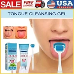 Tongue Tounge Cleaner Scraper Dental Hygiene Oral Mouth + Cleansing Gel. Fixed Price $9.99.