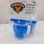 New Zany Zoo Toothbrush & Cup Set Kids Toddler Blue Elephant 80S 90S Hong Kong. Fixed Price $19.00.