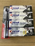 4 Crest 3D Brilliance Charcoal Mint Whitening Toothpaste & Electric Brush!. Fixed Price $48.95.