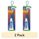 Dr. Fresh Travel Toothbrush Kit W/ Cap & Toothpaste Soft New (2 Pack). Fixed Price $8.99.