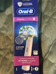 Oral-b Crossaction X-shaped Replacement Brush Heads 3 Pack. Fixed Price $14.00.